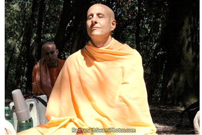 Radhanath Swami Meditating | Radhanath Swami Photos